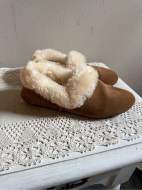 UGG Kendyl Chestnut Suede Furry Sheepskin Slippers Size
Women's US 8